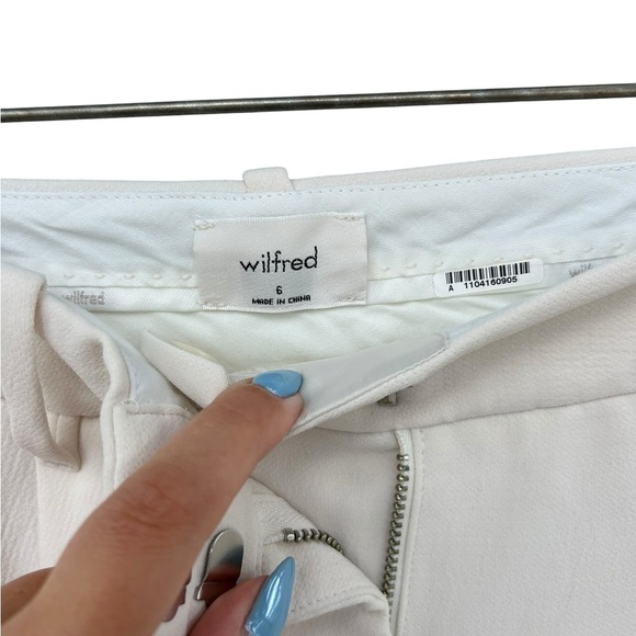 Aritzia Wilfred Clover Carrot Pant - Size 6 - White Birch - Picture 11 of 12